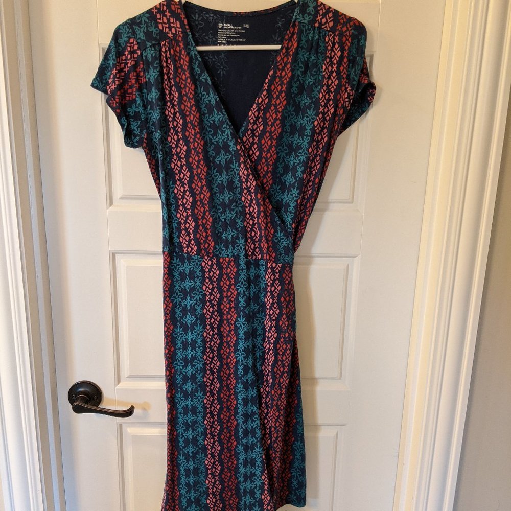 Pact Organic wrap dress